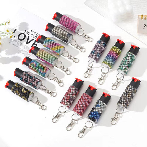 Push-type Bling Keychain