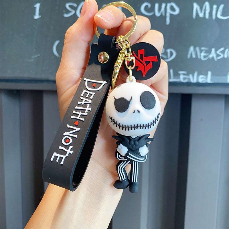 🎃 Halloween Creative Spooky Keychain Pumpkin Skull Figure Anime Peripheral Pendant