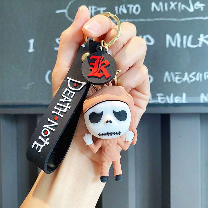 🎃 Halloween Creative Spooky Keychain Pumpkin Skull Figure Anime Peripheral Pendant