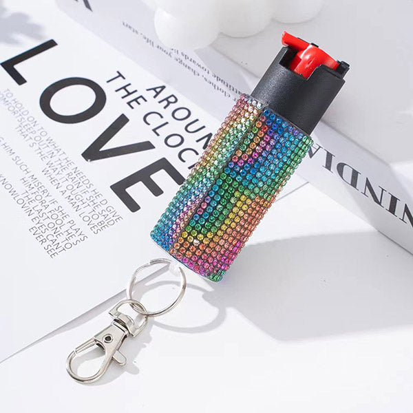 Push-type Bling Keychain