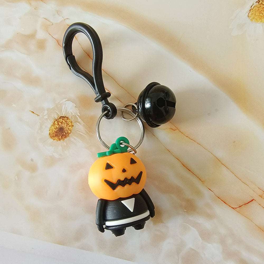 🎃 Halloween Ghost Scythe Cartoon Figure Keychain for Girls' Bags, Car Keys – Holiday Gift