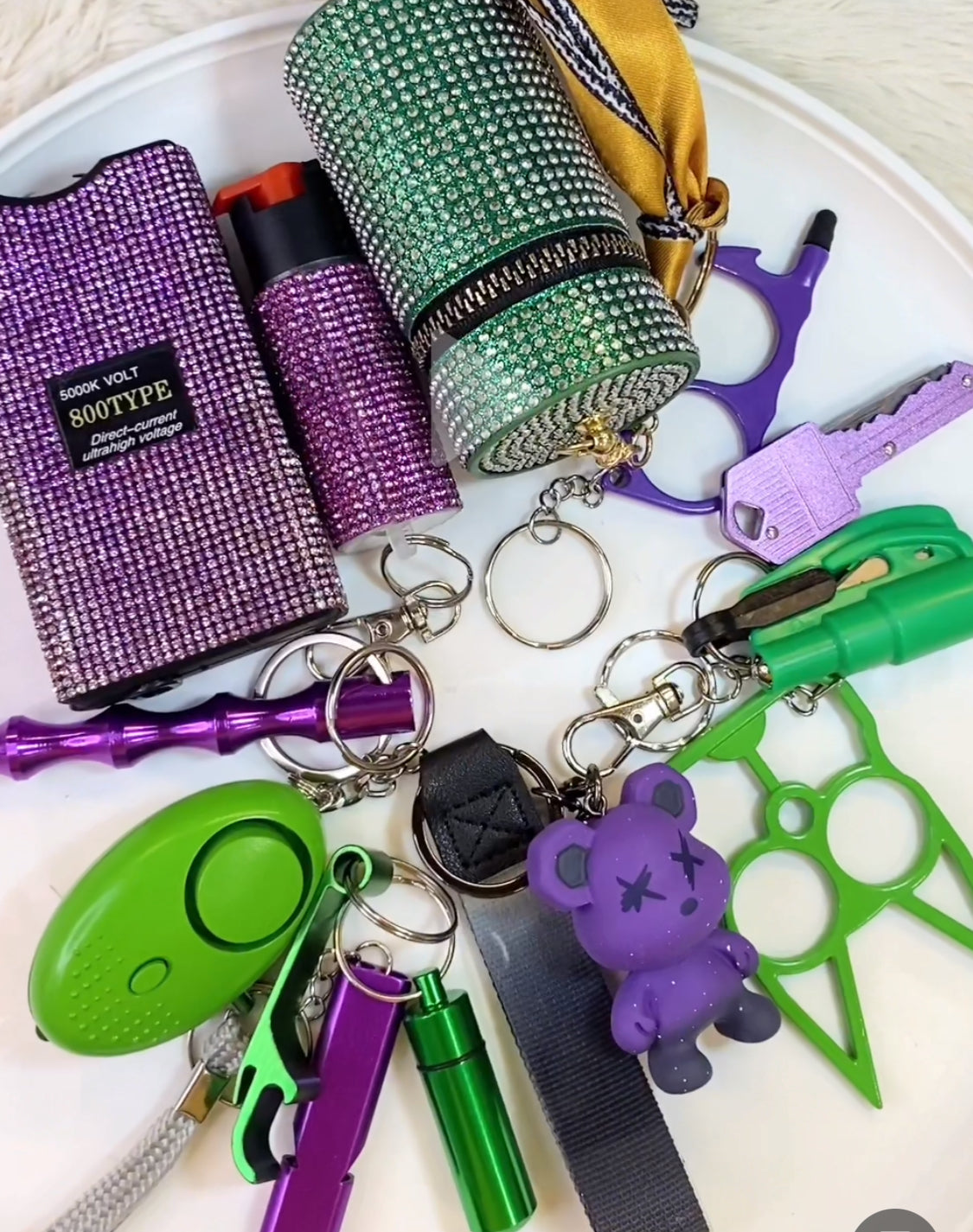 14 PCS | TK-240331 | Purple & Green Set.