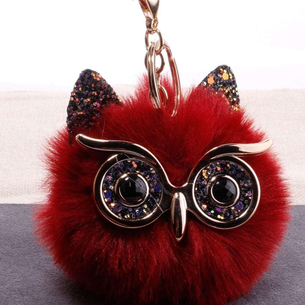 Owl Pompon｜DIY Combo｜Devise a self-defense keychain that's uniquely yours.