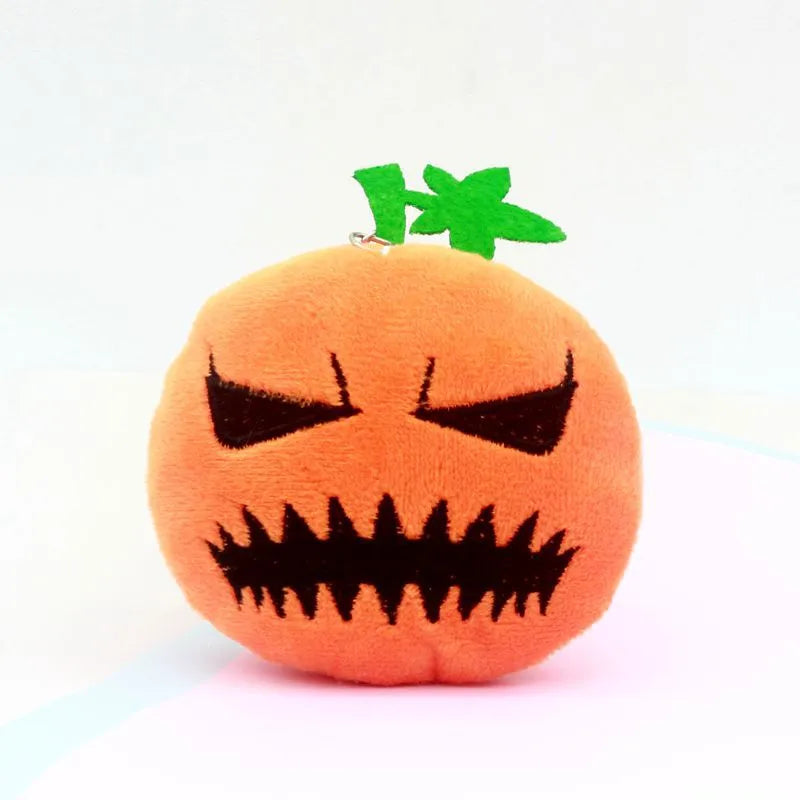 Pumpkin keychain ornament for bags, plush toy brooch, accessory, Christmas gift.