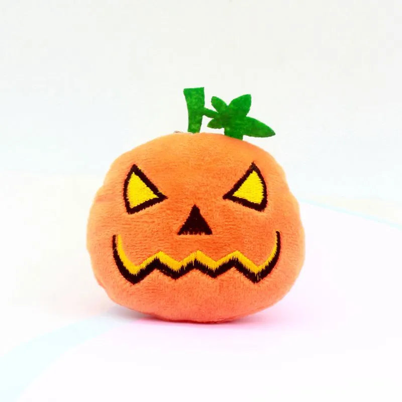 Pumpkin keychain ornament for bags, plush toy brooch, accessory, Christmas gift.