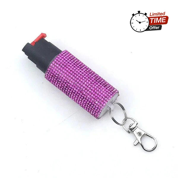 Push-type Bling Keychain