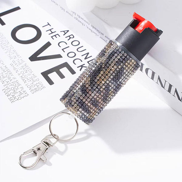 Push-type Bling Keychain