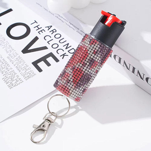 Push-type Bling Keychain